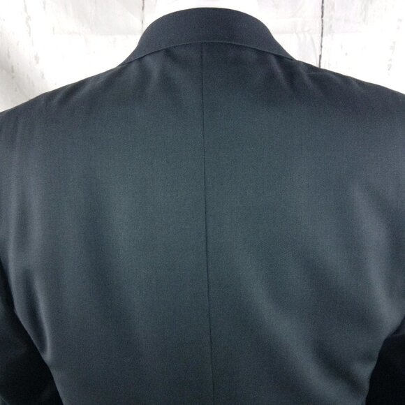 Joseph Abboud Italian Super 120's 42R Wool 2 Button Charcoal Suit Blazer Jacket - Picture 6 of 10